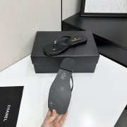 Uubags Chanel Flip-flops Sheepskin In Black - 6