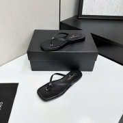 Uubags Chanel Flip-flops Sheepskin In Black - 4
