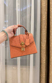 New Collection 2026 Louis Vuitton N83604 Mini Wind Rose In Orange Ostrich Leather 19x15x9cm - 2