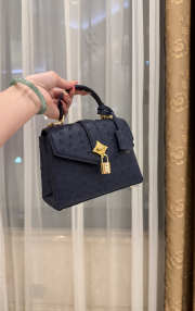 New Collection 2026 Louis Vuitton N83604 Mini Wind Rose In Black Ostrich Leather 19x15x9cm - 2