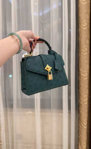 New Collection 2026 Louis Vuitton N83604 Mini Wind Rose In Mint Ostrich Leather 19x15x9cm - 3