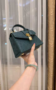 New Collection 2026 Louis Vuitton N83604 Mini Wind Rose In Mint Ostrich Leather 19x15x9cm - 4
