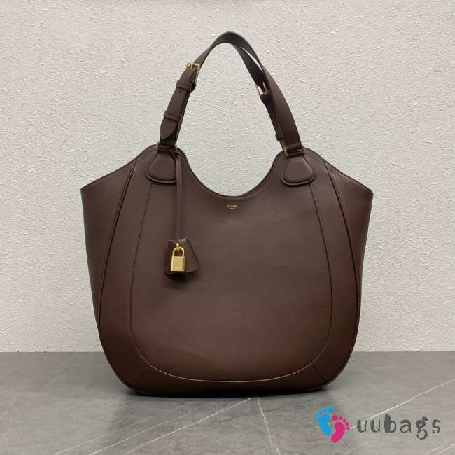 Uubags Celine Large Alice Hobo Leather Bag In Brown 36x12x33cm - 1