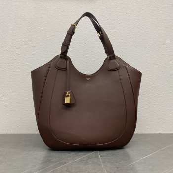 Uubags Celine Large Alice Hobo Leather Bag In Brown 36x12x33cm