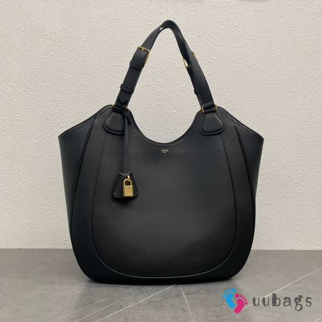 Uubags Celine Large Alice Hobo Leather Bag In Black 36x12x33cm - 1