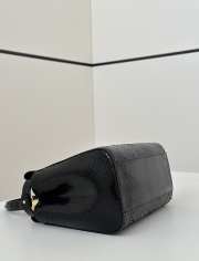 Uubags Fendi mini Peekaboo black python bag 23x12x19cm - 2