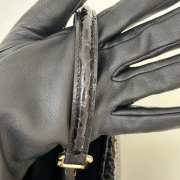 Uubags Fendi mini Peekaboo black python bag 23x12x19cm - 5
