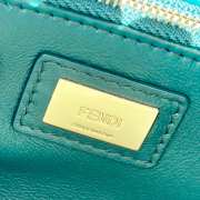 Uubags Fendi mini Peekaboo green python bag 23x12x19cm - 5