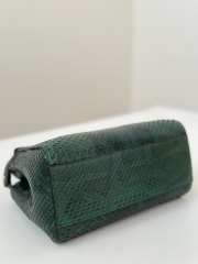 Uubags Fendi mini Peekaboo green python bag 23x12x19cm - 4