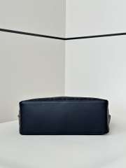 Uubags Squared FF Fendi Lui medium black leather and black FF nylon bag 28x11x19cm - 2