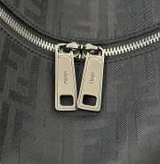 Uubags Squared FF Fendi Lui medium black leather and black FF nylon bag 28x11x19cm - 4