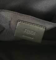 Uubags Squared FF Fendi Lui medium black leather and black FF nylon bag 28x11x19cm - 5