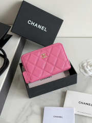 Uubags Chanel Coin Purse Pink Caviar Gold Hardware 25C 12x8x2cm - 1
