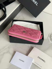 Uubags Chanel Coin Purse Pink Caviar Gold Hardware 25C 12x8x2cm - 6