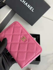 Uubags Chanel Coin Purse Pink Caviar Gold Hardware 25C 12x8x2cm - 2