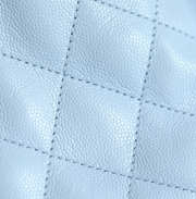 Uubags Chanel 25 mini handbag calfskin with grain effect & gold metallic in sky blue 20x22x12.5cm - 3