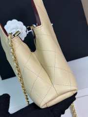 Uubags Chanel Small Shopping Bag Calfskin & Gold-Tone Metal In Beige 23x23x7cm - 3