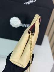Uubags Chanel Small Shopping Bag Calfskin & Gold-Tone Metal In Beige 23x23x7cm - 5