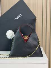 Uubags Chanel Small Shopping Bag Calfskin & Gold-Tone Metal In Black 23x23x7cm - 1