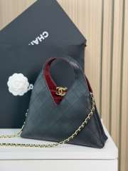 Uubags Chanel Small Shopping Bag Calfskin & Gold-Tone Metal In Black 23x23x7cm - 4