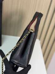Uubags Chanel Small Shopping Bag Calfskin & Gold-Tone Metal In Black 23x23x7cm - 3