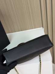 Uubags Chanel Small Shopping Bag Calfskin & Gold-Tone Metal In Black 23x23x7cm - 5