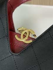 Uubags Chanel Small Shopping Bag Calfskin & Gold-Tone Metal In Black 23x23x7cm - 2