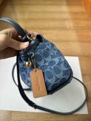 Uubags Coach Faye Shoulder Bag In Signature Denim 22x18.5x8.5cm - 3