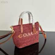Uubags Coach Small City Tote Bag With Charms Gold/Russet 15.5x14x9cm - 5