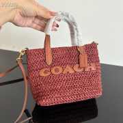 Uubags Coach Small City Tote Bag With Charms Gold/Russet 15.5x14x9cm - 2
