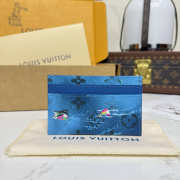 Uubags Louis Vuitton M26802 Bosch Card Holder In Catamaran Navy Blue 11x7x1.5cm - 2