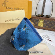 Uubags Louis Vuitton M28812 Pocket Organizer Wallet In Catamaran Navy 7.5x11.1x1cm - 4