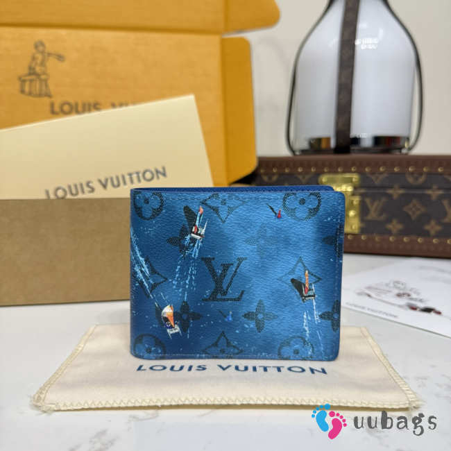 Uubags Louis Vuitton M28810 Multiple Wallet In Catamaran Navy Blue 11.5x1.5x9cm - 1