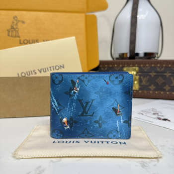 Uubags Louis Vuitton M28810 Multiple Wallet In Catamaran Navy Blue 11.5x1.5x9cm