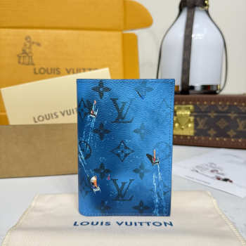 Uubags Louis Vuitton M28806 Passport Cover M28806 Passport Cover In Catamaran Navy Blue 10x2.5x14cm