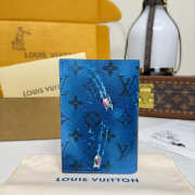 Uubags Louis Vuitton M28806 Passport Cover M28806 Passport Cover In Catamaran Navy Blue 10x2.5x14cm - 5