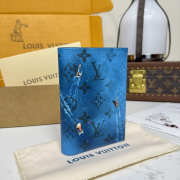 Uubags Louis Vuitton M28806 Passport Cover M28806 Passport Cover In Catamaran Navy Blue 10x2.5x14cm - 6