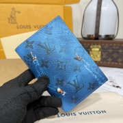 Uubags Louis Vuitton M28806 Passport Cover M28806 Passport Cover In Catamaran Navy Blue 10x2.5x14cm - 4