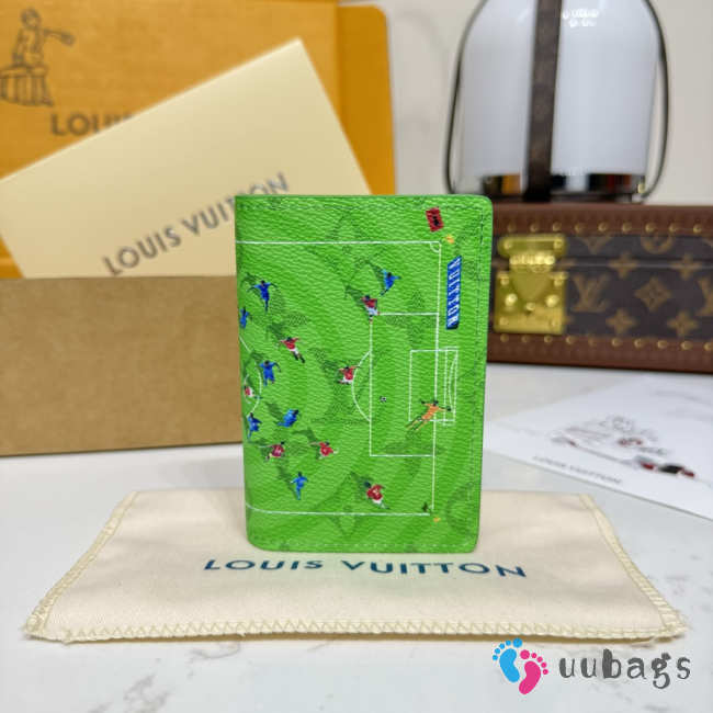 Uubags Louis Vuitton Pocket Organizer In Soccer Green 7.5x11.1x1cm - 1