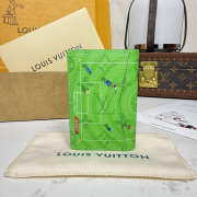 Uubags Louis Vuitton Pocket Organizer In Soccer Green 7.5x11.1x1cm - 4