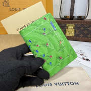 Uubags Louis Vuitton Pocket Organizer In Soccer Green 7.5x11.1x1cm - 3