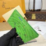 Uubags Louis Vuitton M28809 Multiple Wallet In Soccer Green 10x2.5x14cm - 2