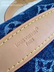 Uubags Louis Vuitton M27640 Rush Bumbag Blue Monogram Flowers Denim 30x15x8cm - 4