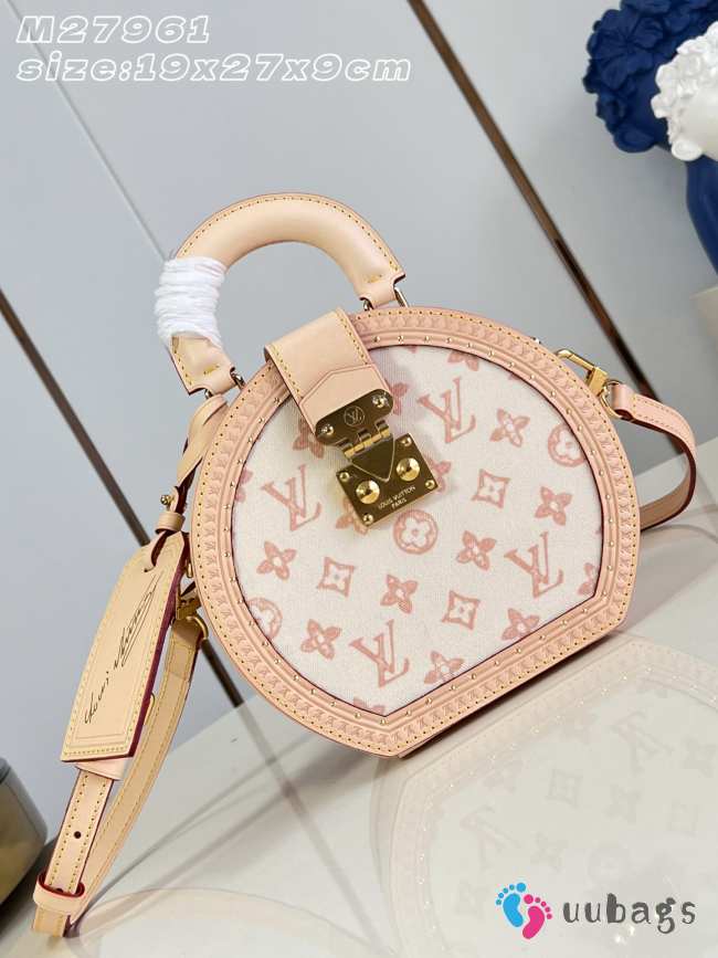 Uubags Louis Vuitton M27961 Boite Chapeau PM In Lin Beige 19.5x27x9cm - 1