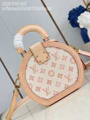 Uubags Louis Vuitton M27961 Boite Chapeau PM In Lin Beige 19.5x27x9cm - 4