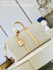 Uubags Louis Vuitton M29670 Keepall Bandoulière Bag 45 In Beige Pepper 45x27x20cm - 1