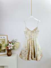 Uubags Zimmermann Memento Embroidered Mini Dress in Floral Pansy Dress - 5