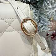 Uubags My Tender Dior Top Handle Mini Bag Latte Macro Cannage Lambskin 21x11.5x7cm - 5