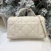 Uubags My Tender Dior Top Handle Mini Bag Latte Macro Cannage Lambskin 21x11.5x7cm - 3