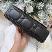 Uubags My Tender Dior Top Handle Mini Bag Black Macro Cannage Lambskin 21x11.5x7cm - 2